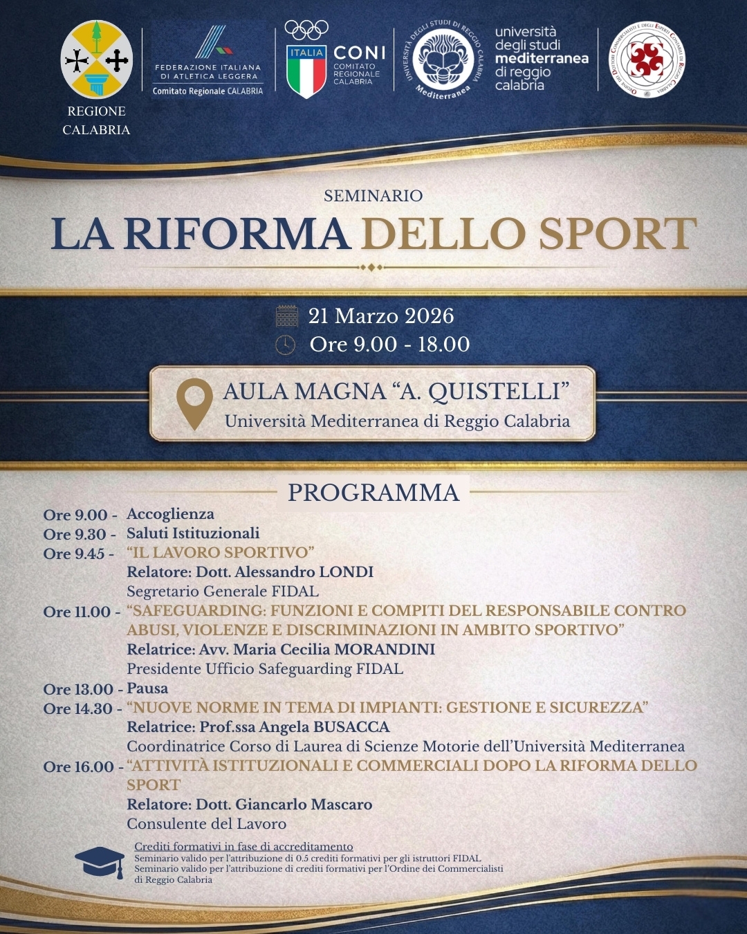 La Riforma dello Sport